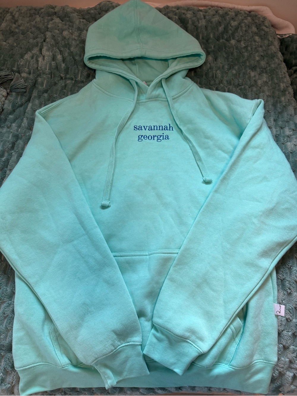 Super pretty teal Savannah Georgia Hoodie